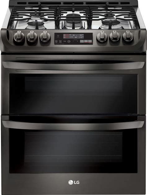 lg black gas stove